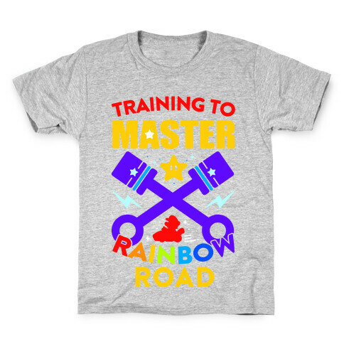 Training To Master Rainbow Road Kids T-Shirt