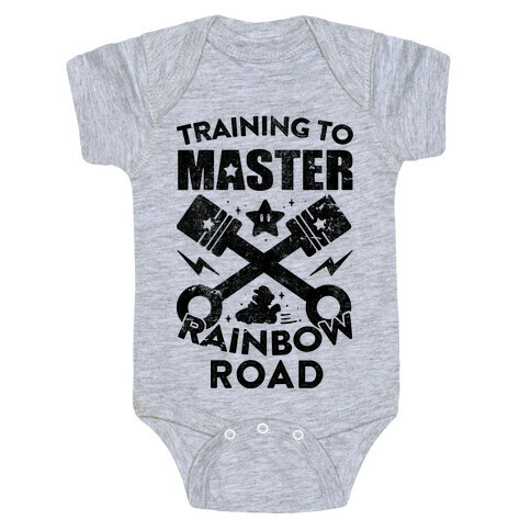 Training To Master Rainbow Road (vintage) Baby One-Piece