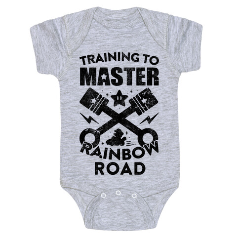 Training To Master Rainbow Road (vintage) Baby One-Piece