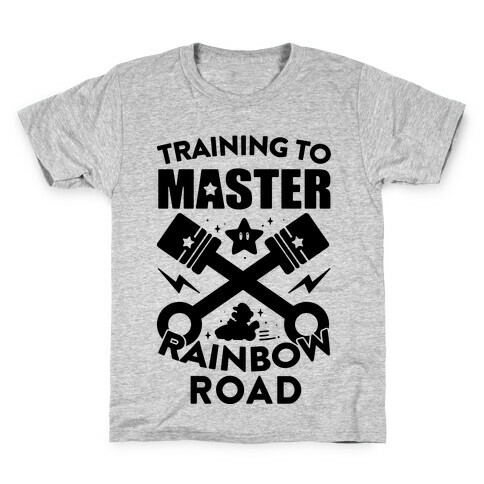 Training To Master Rainbow Road Kids T-Shirt