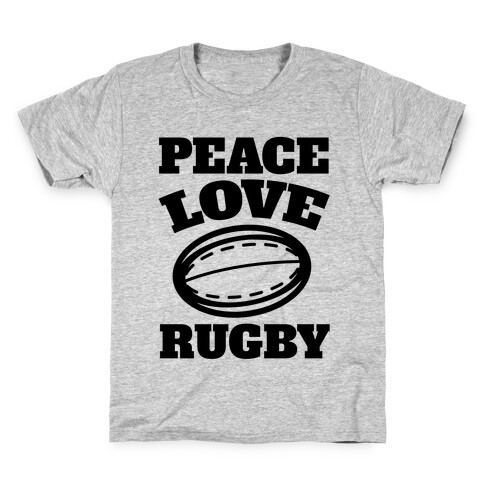 Peace Love Rugby Kids T-Shirt