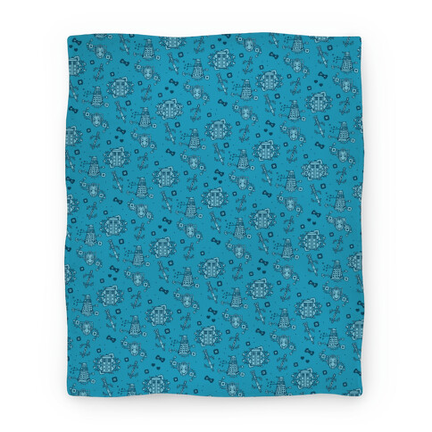 Doctor Who Pattern Toile Blanket Blanket