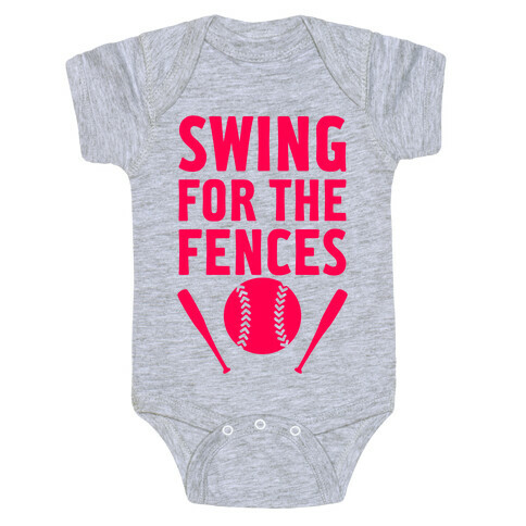 Swing For The Fences Baby One-Piece