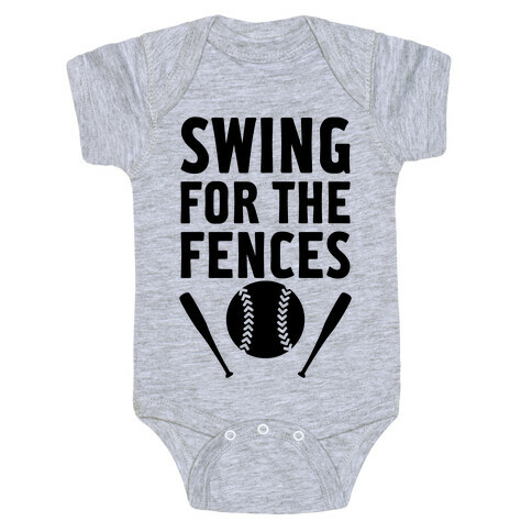 Swing For The Fences Baby One-Piece