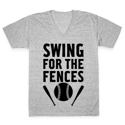 Swing For The Fences V-Neck Tee Shirt