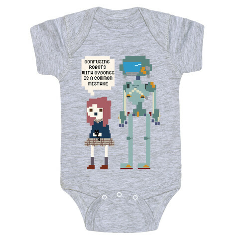 Confusing Robots With Cyborgs Baby One-Piece