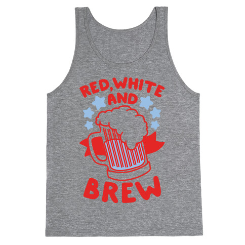 Red, White and Brew Tank Top