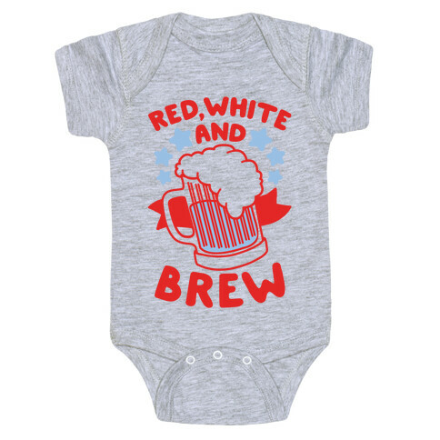 Red, White and Brew Baby One-Piece