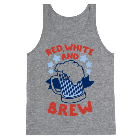 Red, White and Brew Tank Top