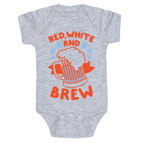 Red, White and Brew Baby One-Piece