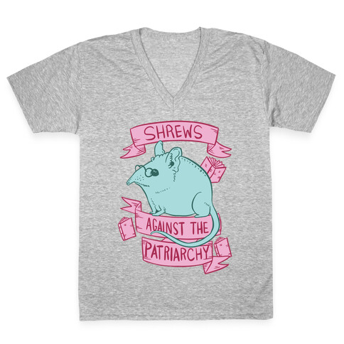 Shrews Against The Patriarchy V-Neck Tee Shirt