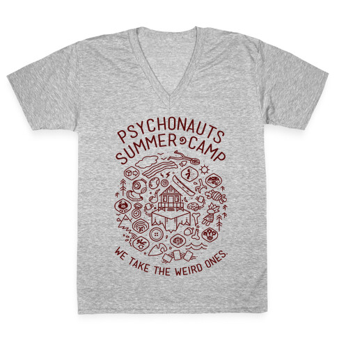 Psychonauts Summer Camp V-Neck Tee Shirt