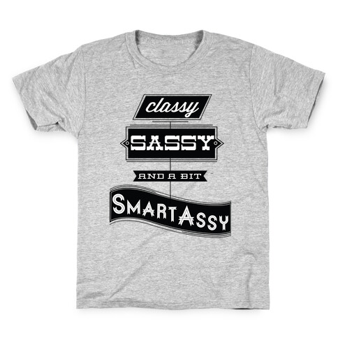 Classy Sassy and a Bit Smart Assy (tank) Kids T-Shirt