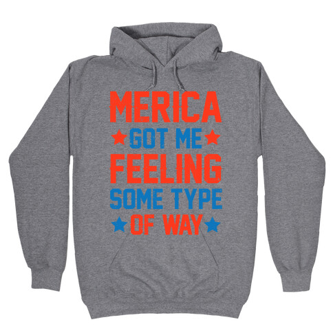 'Merica Got Me Feeling Some Type Of Way Hooded Sweatshirt