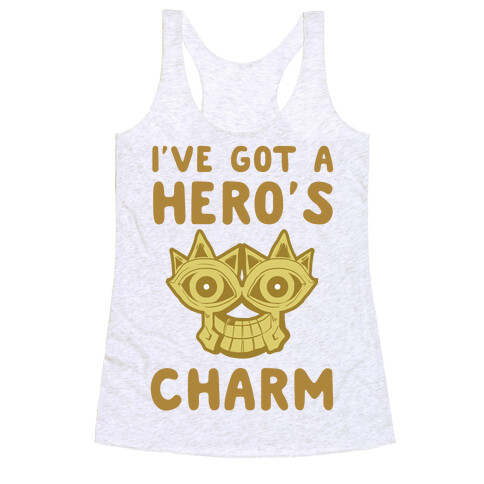 I've Got A Hero's Charm Racerback Tank Top