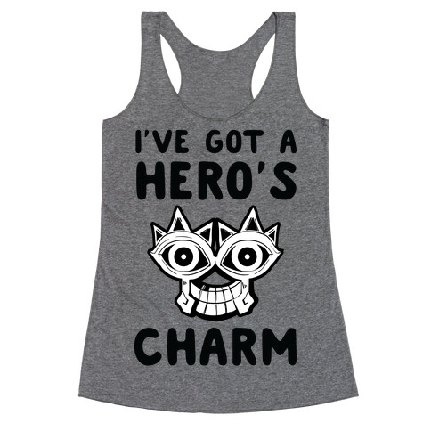 I've Got A Hero's Charm Racerback Tank Top