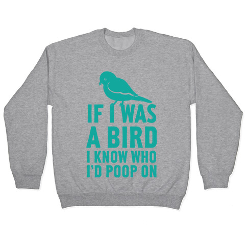 If I Was a Bird I Know Who I'd Poop On Pullover
