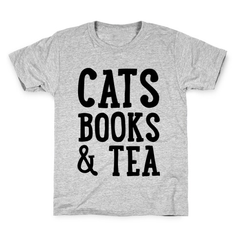 Cats, Books & Tea Kids T-Shirt