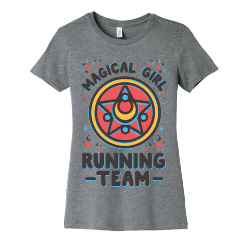 Magical Girl Running Team Womens T-Shirt
