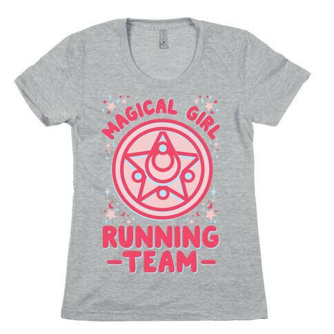 Magical Girl Running Team Womens T-Shirt