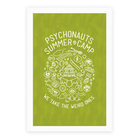 Psychonauts Summer Camp Poster Poster