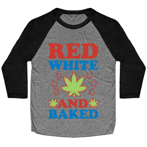Red White and Baked Baseball Tee