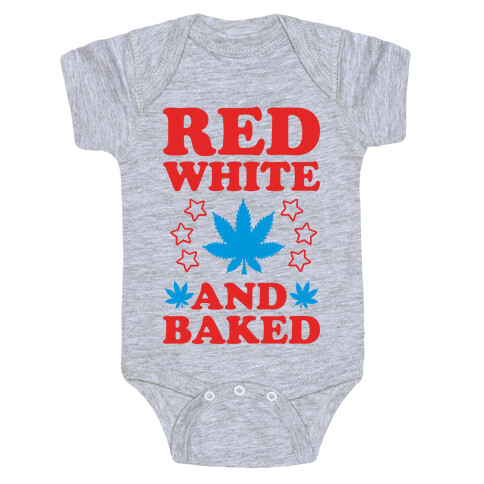 Red White and Baked Baby One-Piece