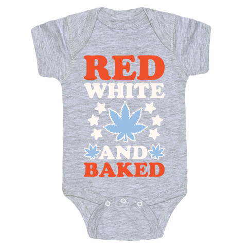 Red White and Baked Baby One-Piece