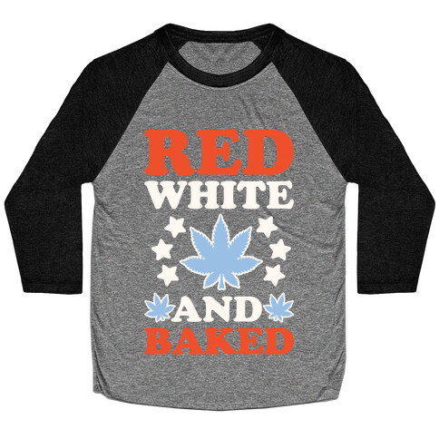 Red White and Baked Baseball Tee