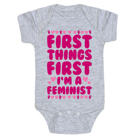 Fancy Feminist Baby One-Piece