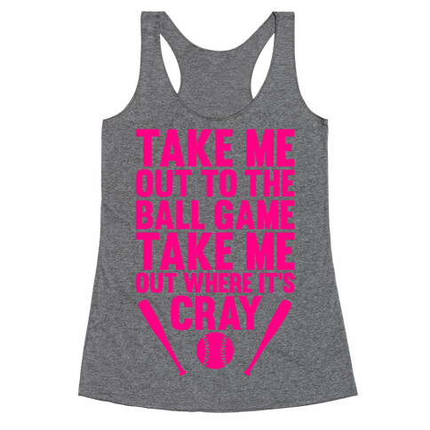 Take Me Out To The Ball Game Racerback Tank Top