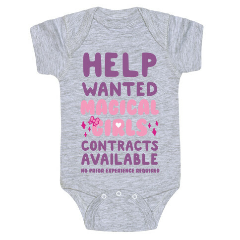 Help Wanted Magical Girls Contracts Available No Prior Experience Requires Baby One-Piece