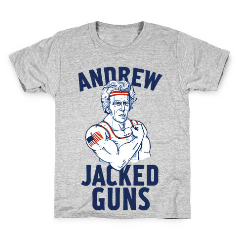 Andrew Jacked-Guns Kids T-Shirt