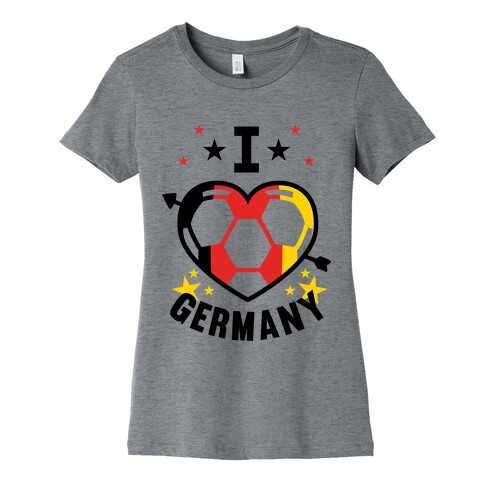 I Love Germany (Soccer) Womens T-Shirt