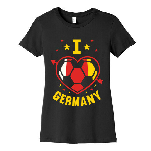 I Love Germany (Soccer) Womens T-Shirt