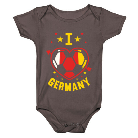 I Love Germany (Soccer) Baby One-Piece