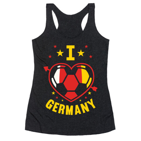 I Love Germany (Soccer) Racerback Tank Top