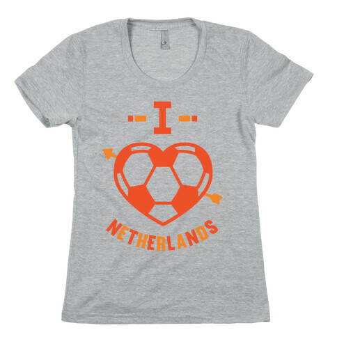 I Love Netherlands (Soccer) Womens T-Shirt