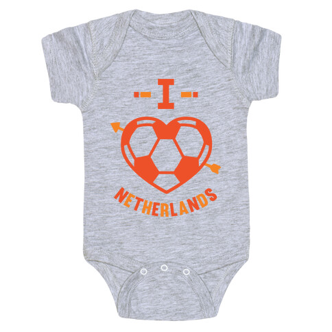 I Love Netherlands (Soccer) Baby One-Piece