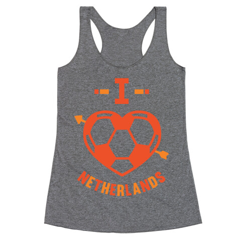 I Love Netherlands (Soccer) Racerback Tank Top