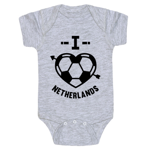 I Love Netherlands (Soccer) Baby One-Piece