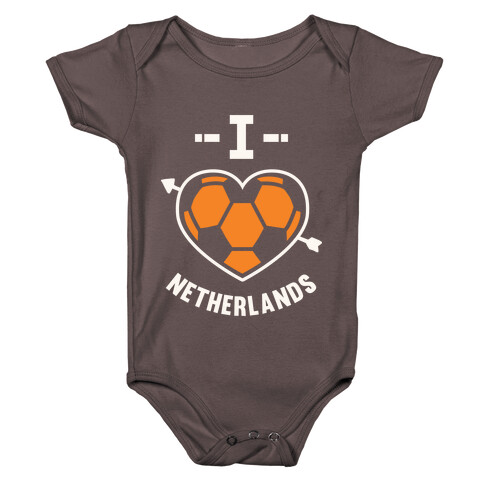 I Love Netherlands (Soccer) Baby One-Piece