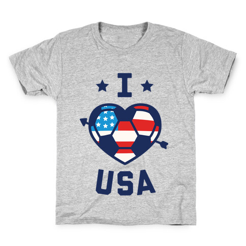 I Love USA (Soccer) Kids T-Shirt