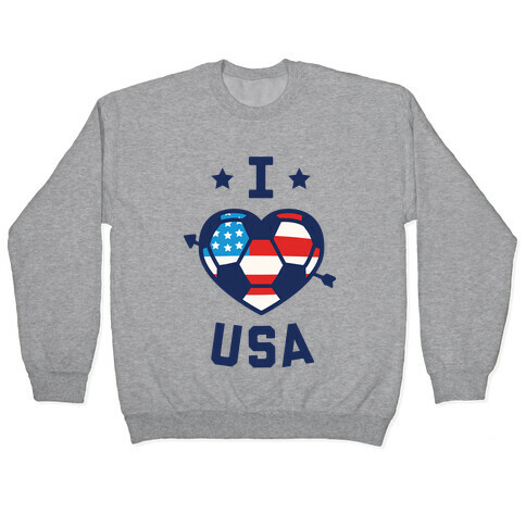 I Love USA (Soccer) Pullover