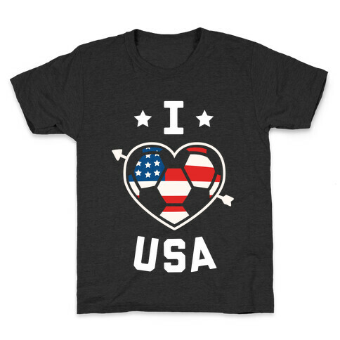 I Love USA (Soccer) Kids T-Shirt