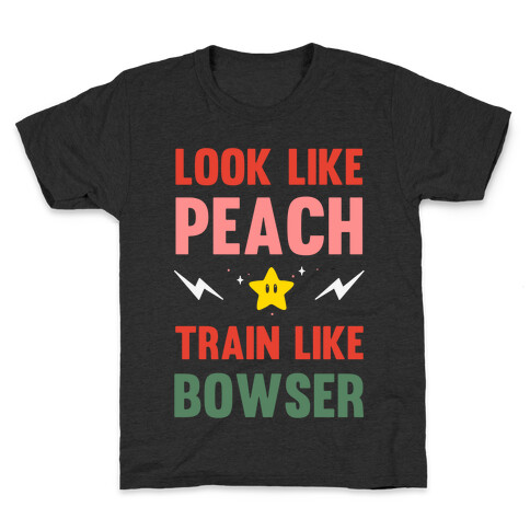 Look Like Peach Train Like Bowser Kids T-Shirt
