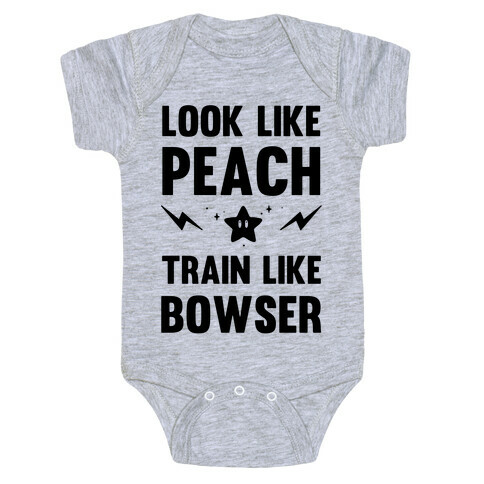 Look Like Peach Train Like Bowser Baby One-Piece
