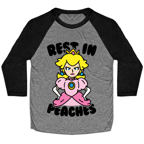 Rest In Peaches Baseball Tee