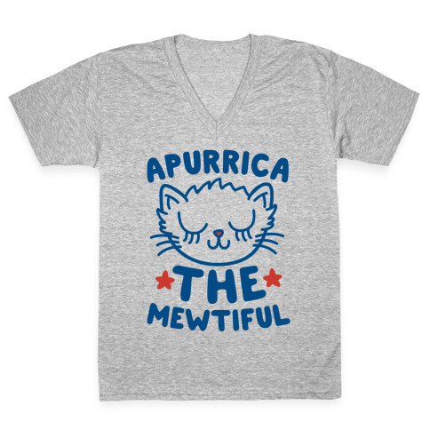 Apurrica The Mewtiful V-Neck Tee Shirt