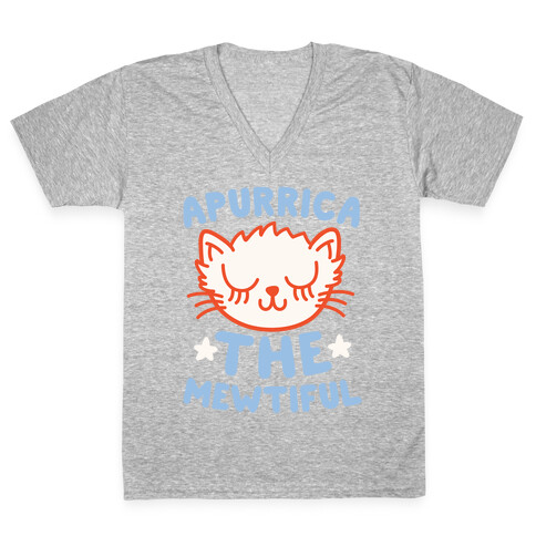 Apurrica The Mewtiful V-Neck Tee Shirt